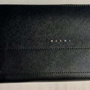 Marni logo-print leather wallet
